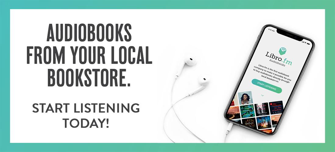 LibroFM audio book service, supports independent bookstores with clickable link to LibroFM dashboard page 