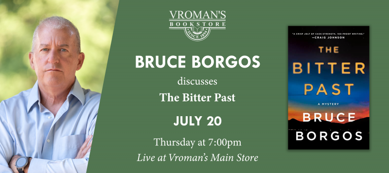 Bruce Burgos event details for July 20th at 7pm