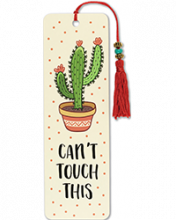 image of Can't Touch This Beaded Bookmark
