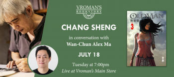 Author Chang Sheng event details for July 18th at 7pm