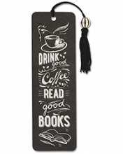 image of Coffee & Books Beaded Bookmark