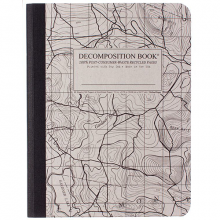 image of Topo Map Grid Sewn Journal